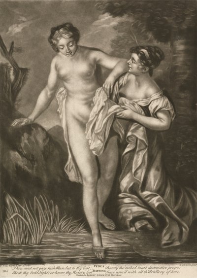 Venus aan het Baden door James Johnson