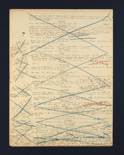 Handgeschreven manuscript van de 