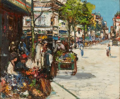 De Bloemenmarkt - Dieppe door James Kay