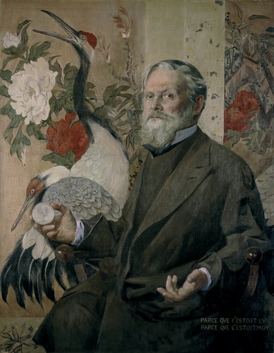 Portret van Frank Brangwyn (1867-1956) door James Kerr Lawson