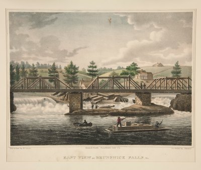 Oostelijk Uitzicht op Brunswick Falls, Me. door James Kidder