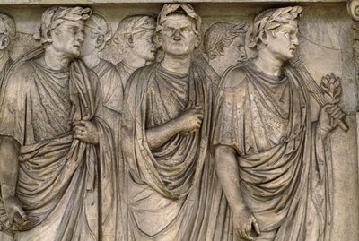 Ara Pacis Augustae, een vrijstaand altaar van een groep weduwen, magistraten, priesters door James L Stanfield