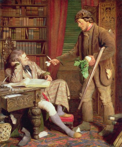De Squire en de Jachtopziener of De Bezwaring, ca. 1860 door James Lobley