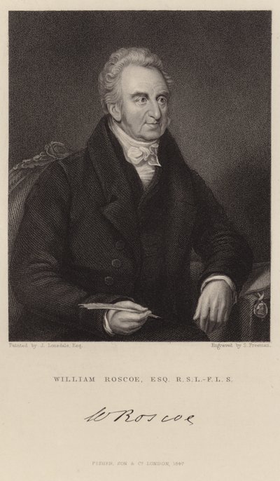 Portret van William Roscoe door James Lonsdale