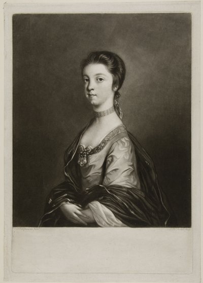 Lady Elizabeth Montagu door James MacArdell