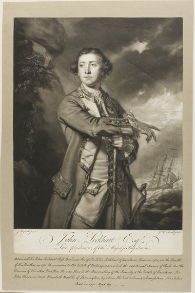 Portret van John Lockhart, Esquire door James MacArdell