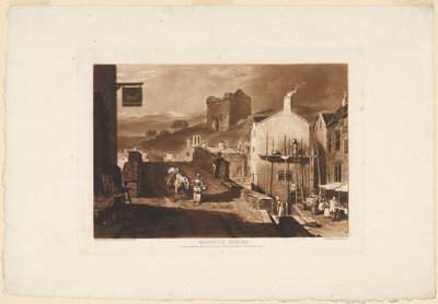 Morpeth, Northumberland, uit de Liber Studiorum door James Mallord William Turner