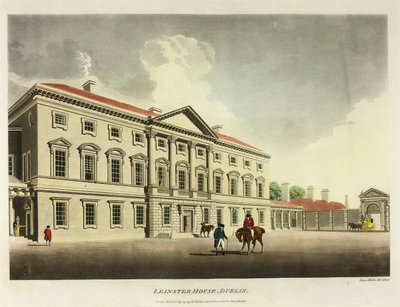 Leinster House, Dublin door James Malton
