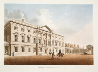 Leinster House, Dublin, 1792 door James Malton