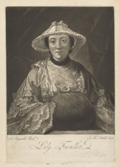 Lady Anne Fenoulhet (geboren Day) door James McArdell