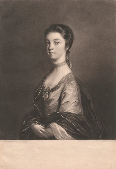 Lady Elizabeth Montagu door James McArdell