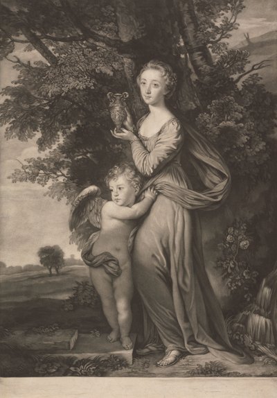 Juffrouw Frances Greville en haar Broer als 