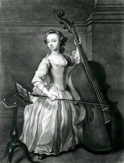 Portret van Benjamin Hallett (mezzotint) door James McArdell