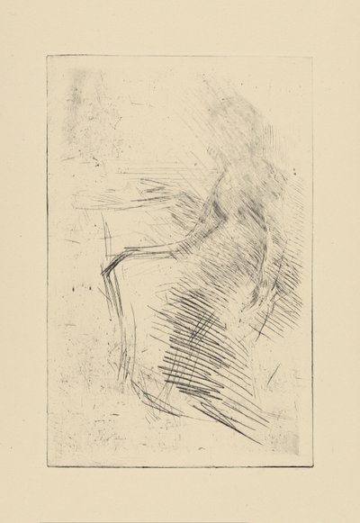 Impressies van geannuleerde platen door Whistler - Het bureau door James Abbott McNeill Whistler