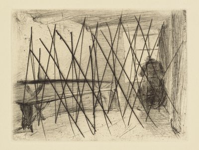 [76] Impressies van geannuleerde platen door Whistler - De vrek. door James Abbott McNeill Whistler