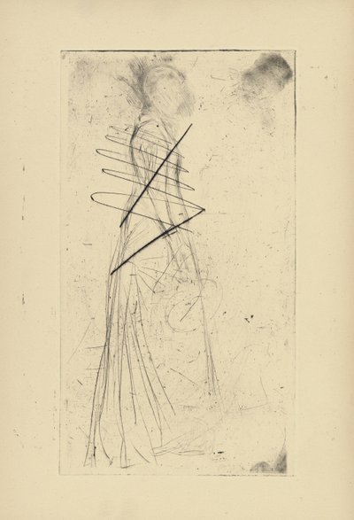 [76] Impressies van geannuleerde platen door Whistler - [Vrouw Staand] door James Abbott McNeill Whistler