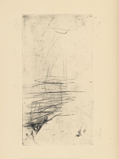 Impressies van geannuleerde platen door Whistler - [Jonge vrouw liggend op bank] door James Abbott McNeill Whistler