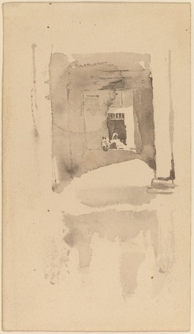 Een Deur in Ajaccio door James Abbott McNeill Whistler