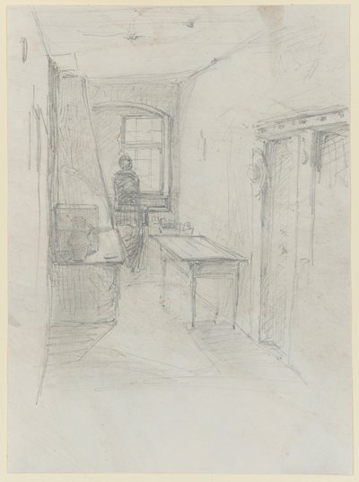 Een Keuken in Lutzelbourg door James Abbott McNeill Whistler
