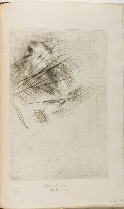 Een Man die Leest door James Abbott McNeill Whistler
