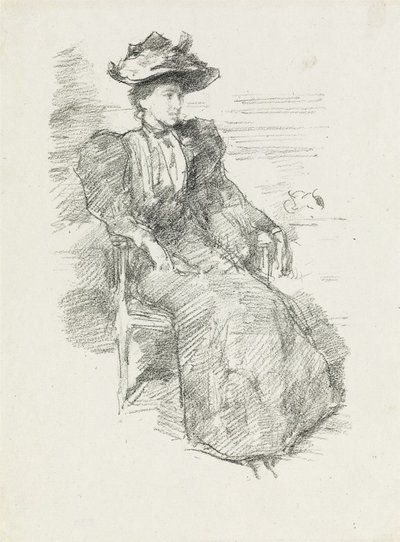 Een portret: Mildred Howells door James Abbott McNeill Whistler