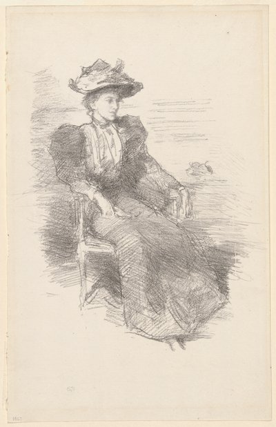 Een portret: Mildred Howells door James Abbott McNeill Whistler