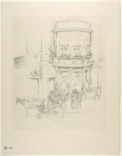 Achterkant van het Gaiety Theater door James McNeill Whistler