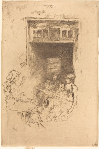 Kralenrijgers door James Abbott McNeill Whistler