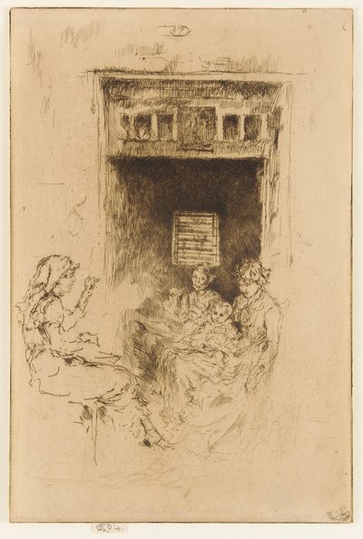 Kralenrijgers door James Abbott McNeill Whistler