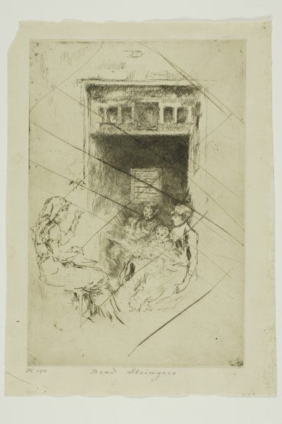 Kralenrijgers door James Abbott McNeill Whistler