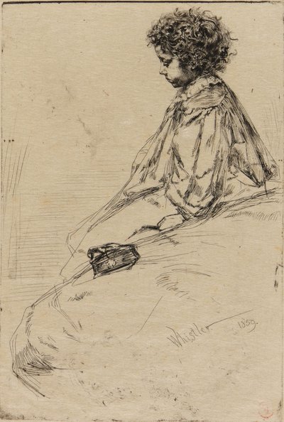 Bibi Lalouette door James Abbott McNeill Whistler