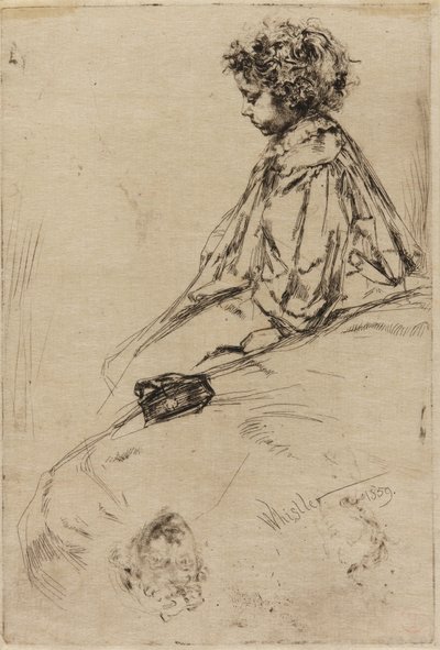Bibi Lalouette door James Abbott McNeill Whistler