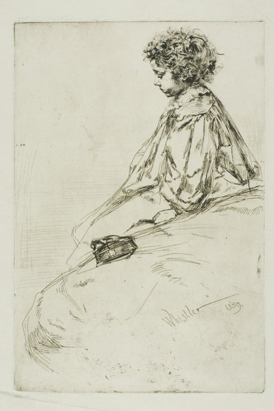 Bibi Lalouette door James Abbott McNeill Whistler