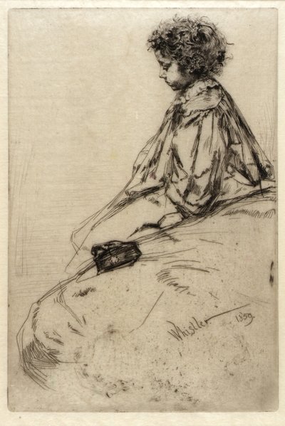 Bibi Lalouette door James McNeill Whistler