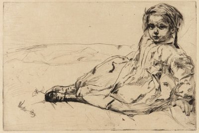 Bibi Valentin door James Abbott McNeill Whistler