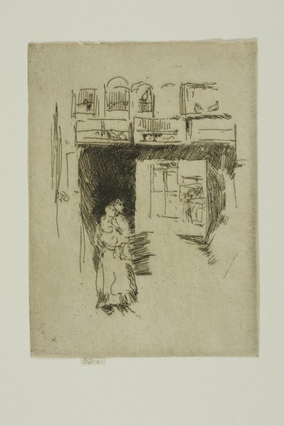Vogelwinkel - Seven Dials door James Abbott McNeill Whistler