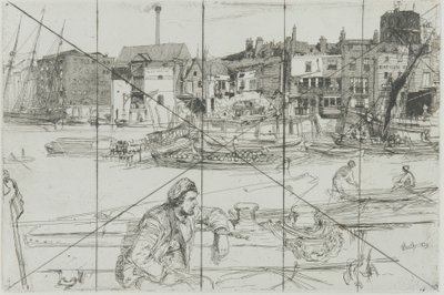 Black Lion Wharf door James Abbott McNeill Whistler