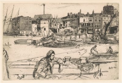 Zwarte Leeuwenwerf door James Abbott McNeill Whistler