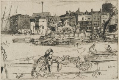 Black Lion Wharf door James Abbott McNeill Whistler