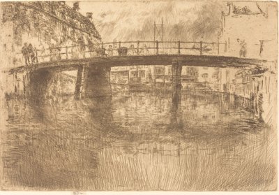 Brug, Amsterdam door James Abbott McNeill Whistler