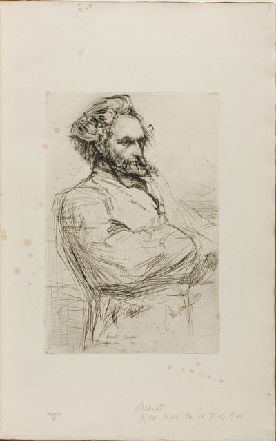 C. L. Drouet, Beeldhouwer door James Abbott McNeill Whistler