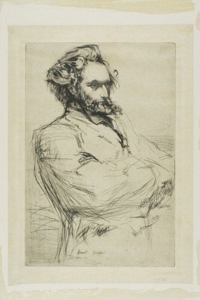 C. L. Drouet, Beeldhouwer door James McNeill Whistler