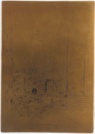 Geannuleerde Drukplaat voor De Piazzetta door James Abbott McNeill Whistler