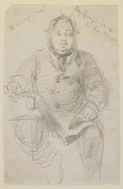 Bij George Sauer een Rode Leeuw door James Abbott McNeill Whistler