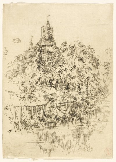 Château de Verneuil, Touraine door James Abbott McNeill Whistler