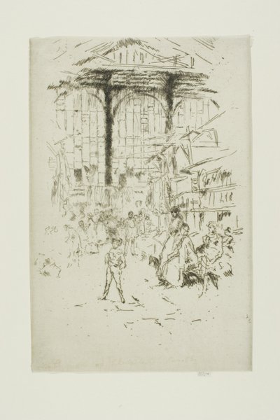 Kledingruil, Houndsditch, Nr. 2 door James Abbott McNeill Whistler