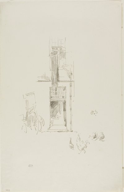 Hanen en hennen, Hôtel Colbert door James McNeill Whistler