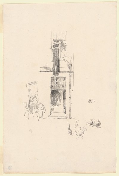 Hanen en Hennen, Hôtel Colbert door James Abbott McNeill Whistler