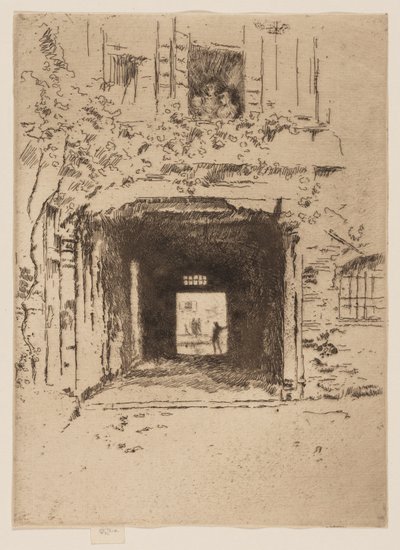 Deuropening en wijnstok door James McNeill Whistler