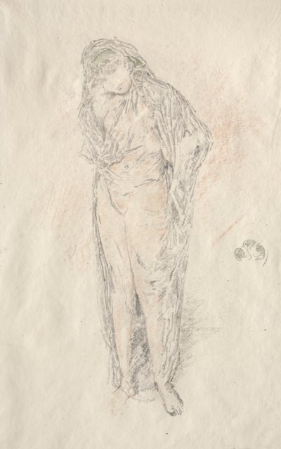 Gedrapeerde figuur staand door James McNeill Whistler